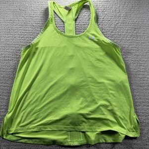 Under Armour‎ Neon Yellow/Green Headgear Medium Tank Top